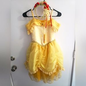 Disney Beauty & The Beast ~ Belle~Fun Party Dress ~ Sleeveless ~ Yellow ~ Size M